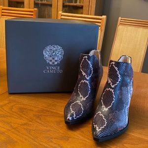 Vince Camuto Mauve Multi Snake Bootie